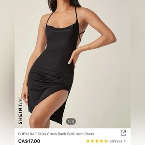 Cross back dress